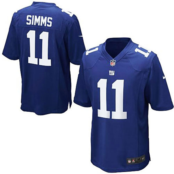 New York Giants #11 Phil Simms Royal Retired Player Game Jersey New York Giants #11 Phil Simms Royal Retired Player Game Jersey