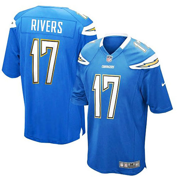 San Diego Chargers #17 Philip Rivers Powder Blue Alternate Game Jersey