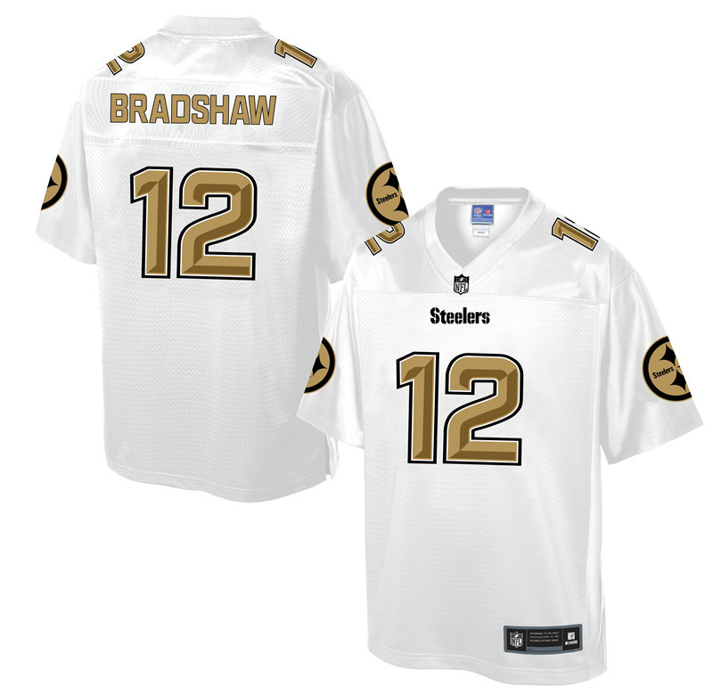 Pittsburgh Steelers #12 Terry Bradshaw White Pro Line Fashion Jersey Pittsburgh Steelers #12 Terry Bradshaw White Pro Line Fashion Jersey