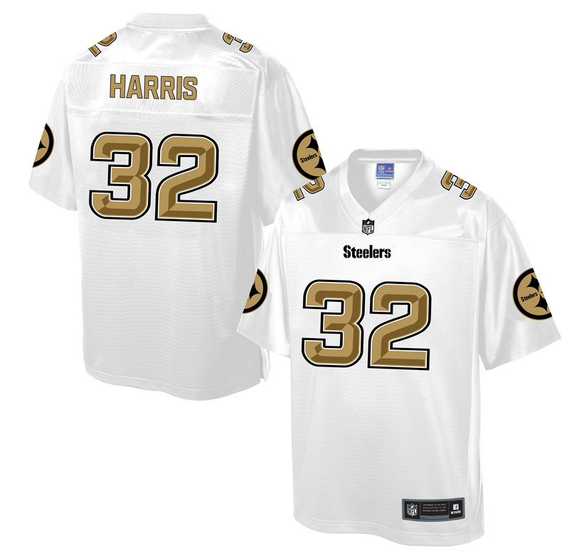 Pittsburgh Steelers #32 Franco Harris White Pro Line Fashion Jersey