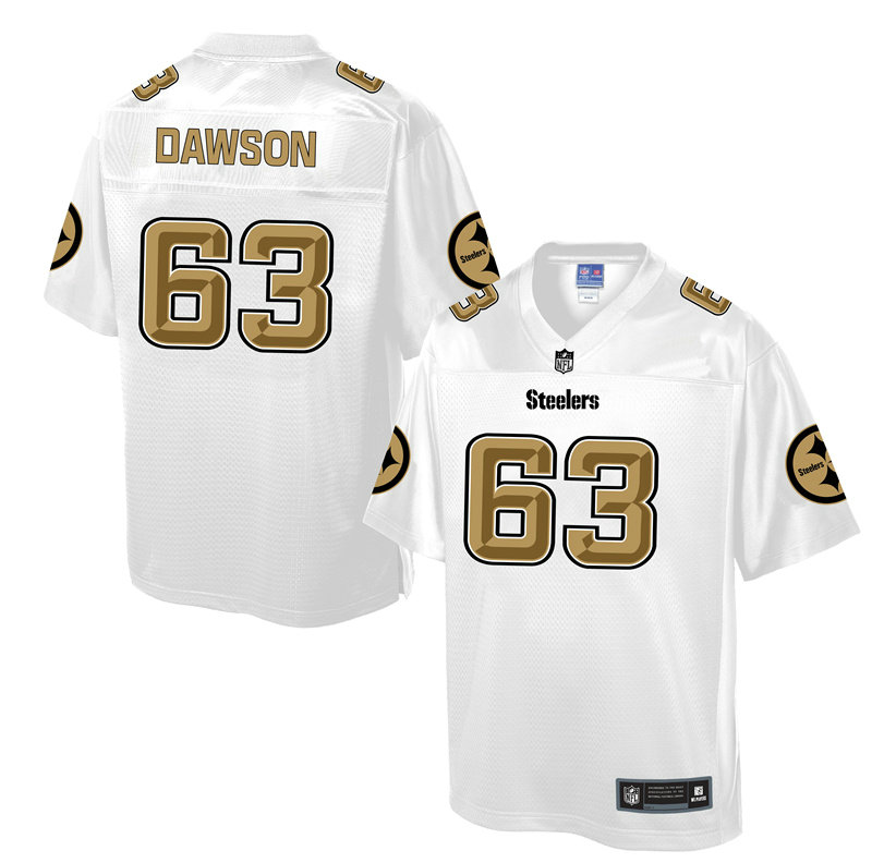 Pittsburgh Steelers #63 Dermontti Dawson White Pro Line Fashion Jersey Pittsburgh Steelers #63 Dermontti Dawson White Pro Line Fashion Jersey