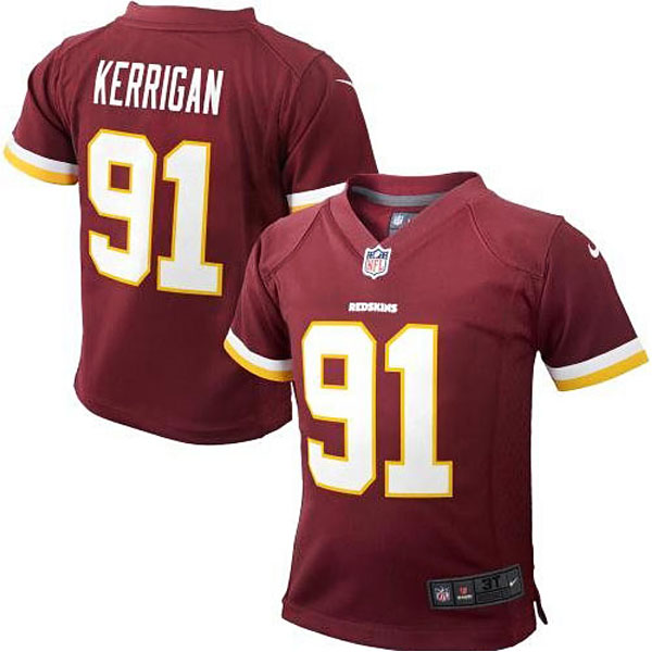 Preschool Washington Redskins #91 Ryan Kerrigan Burgundy Game Jersey