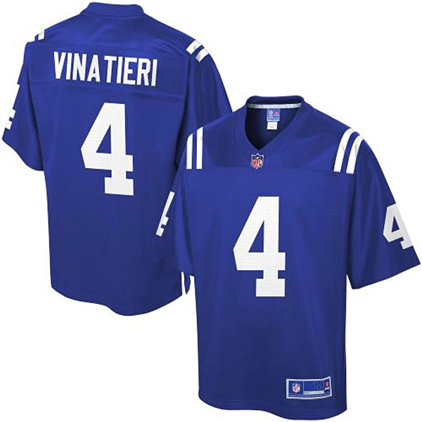 Pro Line Indianapolis Colts #4 Adam Vinatieri Team Color Jersey