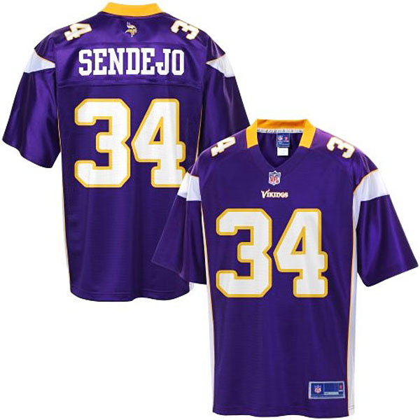 Pro Line Minnesota Vikings #34 Andrew Sendejo Team Color Jersey