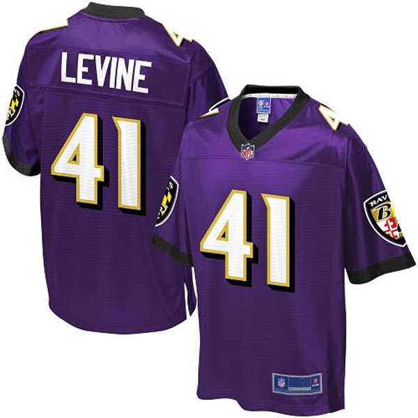 Pro Line Baltimore Ravens #41 Anthony Levine Team Color Jersey