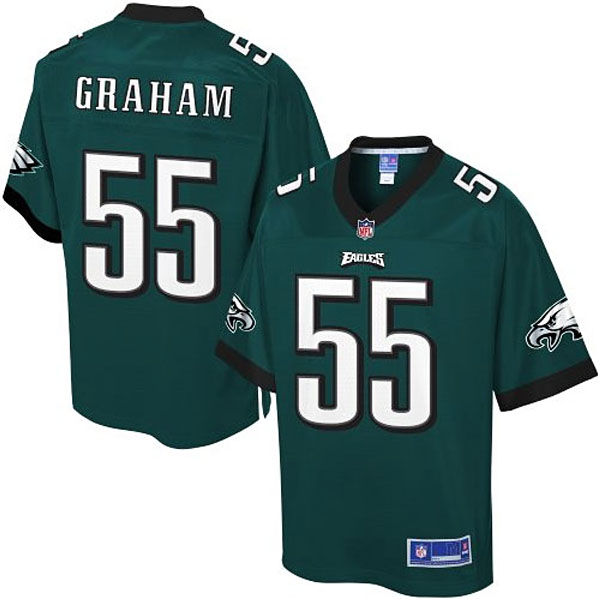 Pro Line Philadelphia Eagles #55 Brandon Graham Team Color Jersey Pro Line Philadelphia Eagles #55 Brandon Graham Team Color Jersey