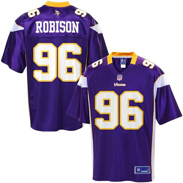 Pro Line Minnesota Vikings #96 Brian Robison Team Color Jersey