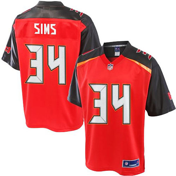 Pro Line Charles Sims Red Tampa Bay Buccaneers #34 Jersey Pro Line Charles Sims Red Tampa Bay Buccaneers #34 Jersey