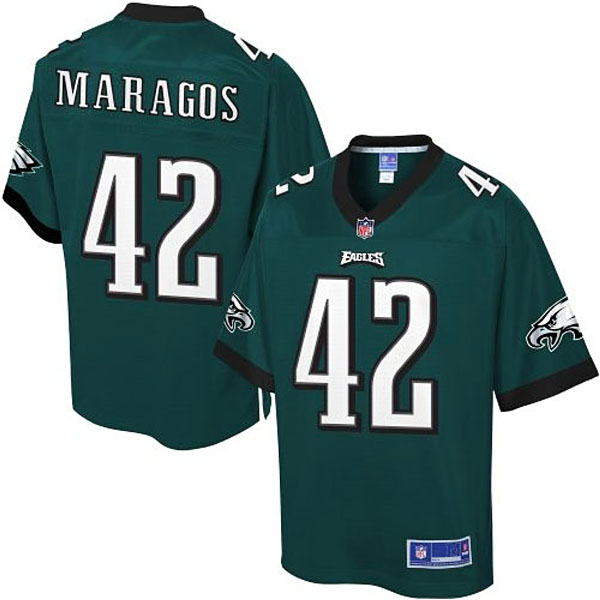 Pro Line Philadelphia Eagles #42 Chris Maragos Team Color Jersey Pro Line Philadelphia Eagles #42 Chris Maragos Team Color Jersey