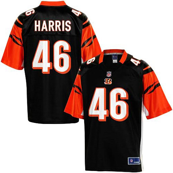 Pro Line Cincinnati Bengals #46 Clark Harris Team Color Jersey With Super Bowl LVI Patch