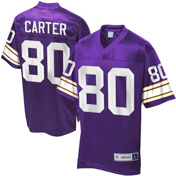 Pro Line Minnesota Vikings #80 Cris Carter Retired Player Jersey Pro Line Minnesota Vikings #80 Cris Carter Retired Player Jersey