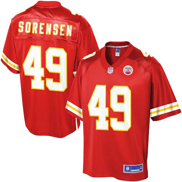 Pro Line Kansas City Chiefs #49 Daniel Sorensen Team Color Jersey
