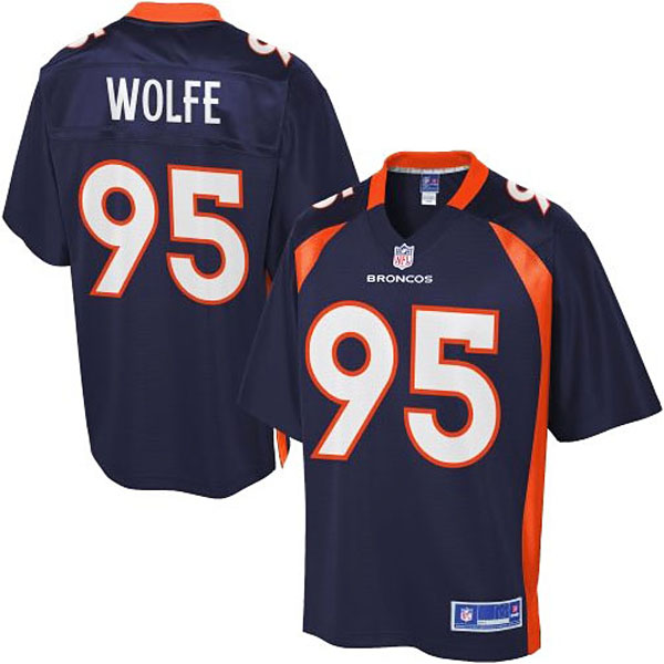 Pro Line Denver Broncos #95 Derek Wolfe Alternate Jersey