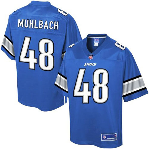 Pro Line Detroit Lions #48 Don Muhlbach Team Color Jersey Pro Line Detroit Lions #48 Don Muhlbach Team Color Jersey