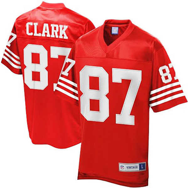Pro Line San Francisco 49ers #87 Dwight Clark Retired Player Jersey Pro Line San Francisco 49ers #87 Dwight Clark Retired Player Jersey