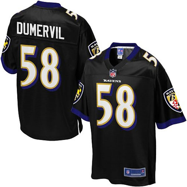 Pro Line Baltimore Ravens #58 Elvis Dumervil Alternate Jersey