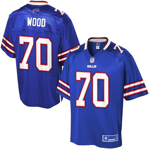 Pro Line Buffalo Bills #70 Eric Wood Team Color Jersey
