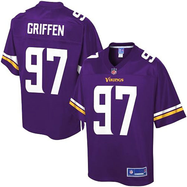Pro Line Minnesota Vikings #97 Everson Griffen Team Color Jersey - Purple