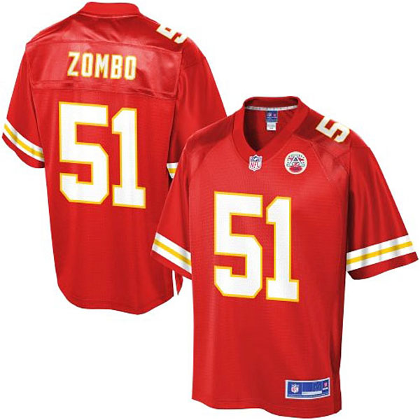 Pro Line Kansas City Chiefs #51 Frank Zombo Team Color Jersey