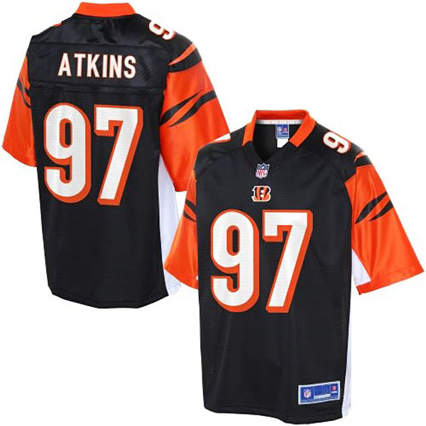 Pro Line Cincinnati Bengals #97 Geno Atkins Team Color Jersey Pro Line Cincinnati Bengals #97 Geno Atkins Team Color Jersey