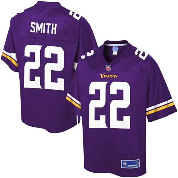 Pro Line Minnesota Vikings #22 Harrison Smith Team Color Jersey - Purple