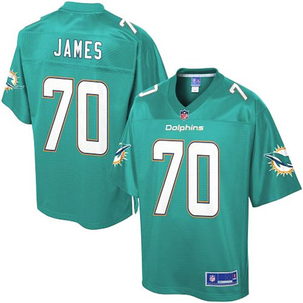 Pro Line Miami Dolphins #70 Ja'Wuan James Team Color Jersey