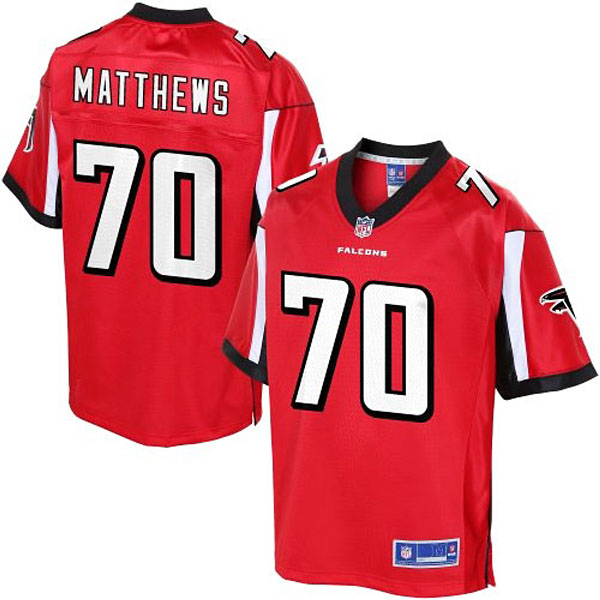 Pro Line Atlanta Falcons #70 Jake Matthews Team Color Jersey