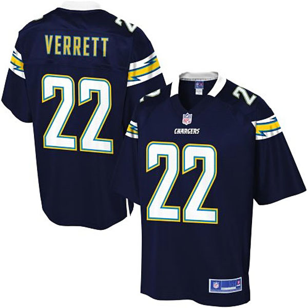 Pro Line San Diego Chargers #22 Jason Verrett Team Color Jersey