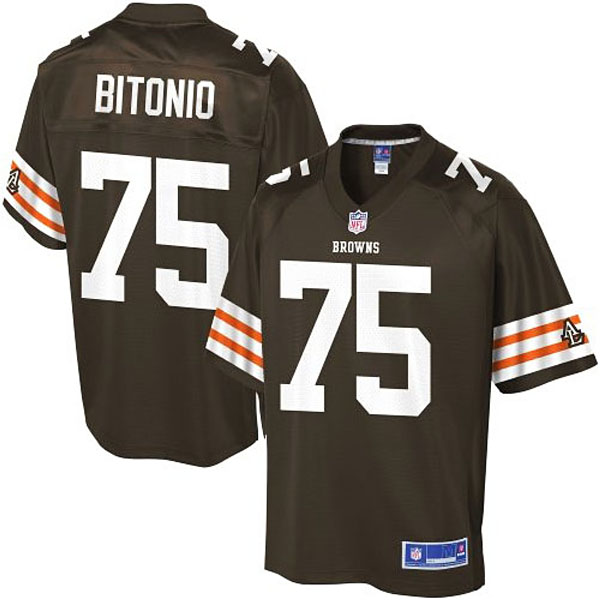 Pro Line Cleveland Browns #75 Joel Bitonio Team Color Jersey