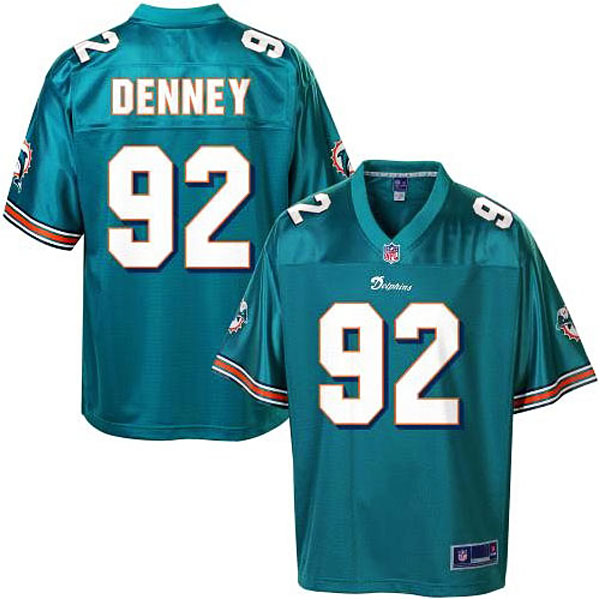 Pro Line Miami Dolphins #92 John Denney Team Color Jersey