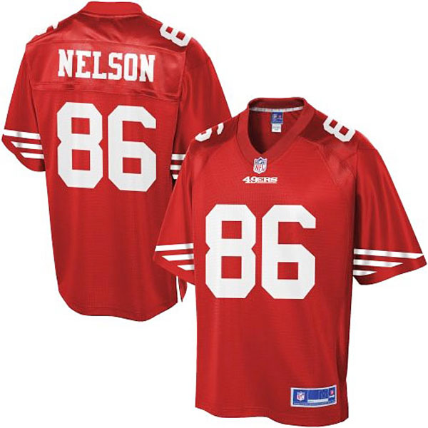 Pro Line San Francisco 49ers #86 Kyle Nelson Team Color Jersey Pro Line San Francisco 49ers #86 Kyle Nelson Team Color Jersey