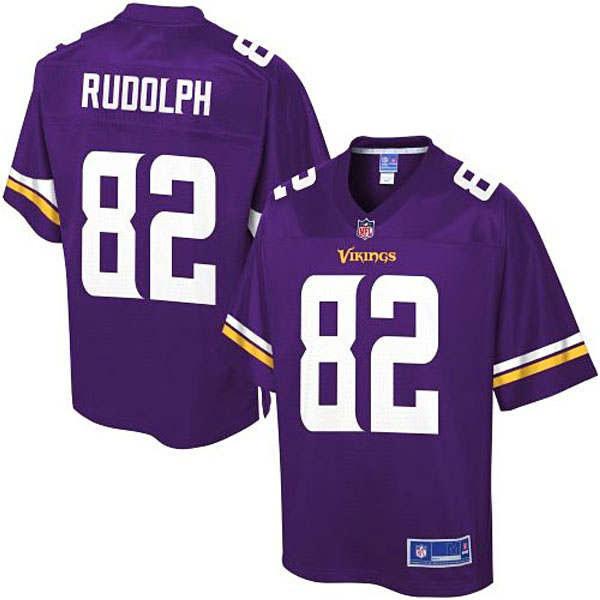 Pro Line Minnesota Vikings #82 Kyle Rudolph Team Color Jersey - Purple