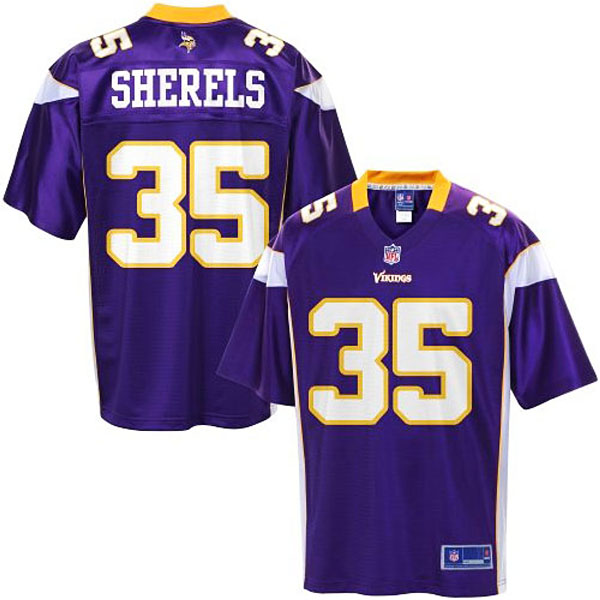 Pro Line Minnesota Vikings #35 Marcus Sherels Team Color Jersey