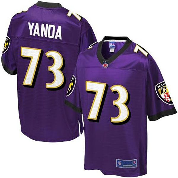 Pro Line Baltimore Ravens #73 Marshal Yanda Team Color Jersey