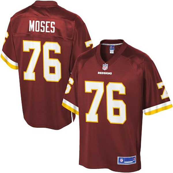 Pro Line Washington Redskins #76 Morgan Moses Team Color Jersey