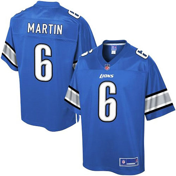 Pro Line Detroit Lions #6 Sam Martin Team Color Jersey