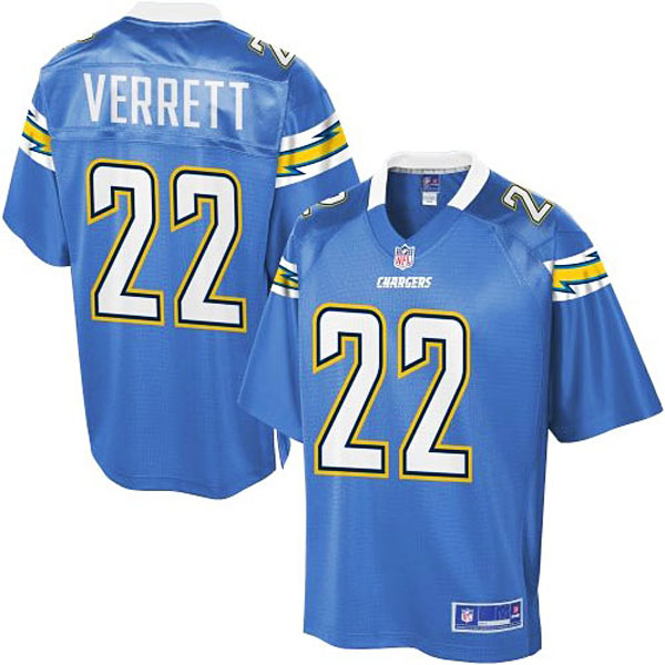 Pro Line San Diego Chargers #22 Jason Verrett Alternate Jersey