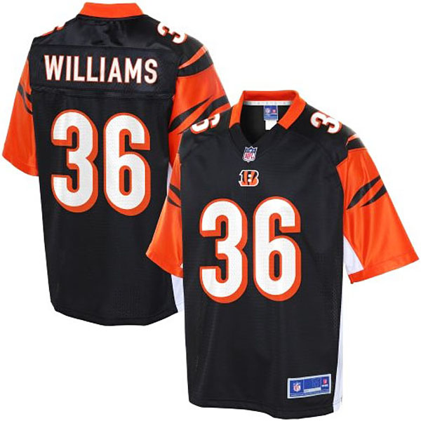 Pro Line Cincinnati Bengals #36 Shawn Williams Team Color Jersey
