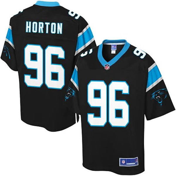 Pro Line Carolina Panthers #96 Wes Horton Team Color Jersey Pro Line Carolina Panthers #96 Wes Horton Team Color Jersey