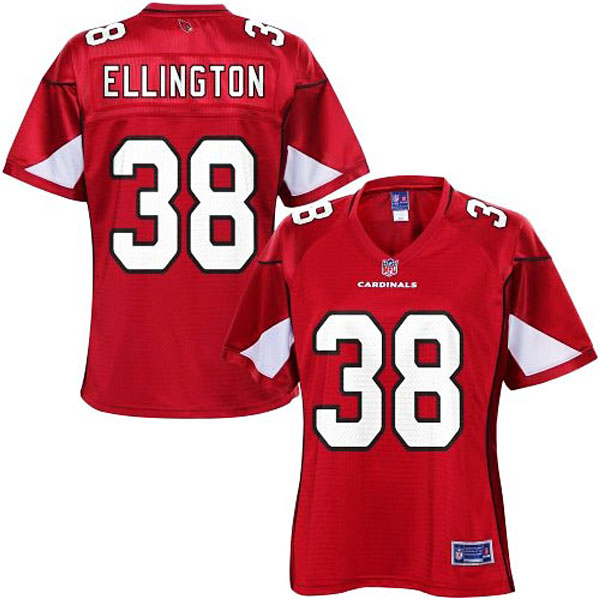 Women Pro Line Arizona Cardinals #38 Andre Ellington Team Color Jersey