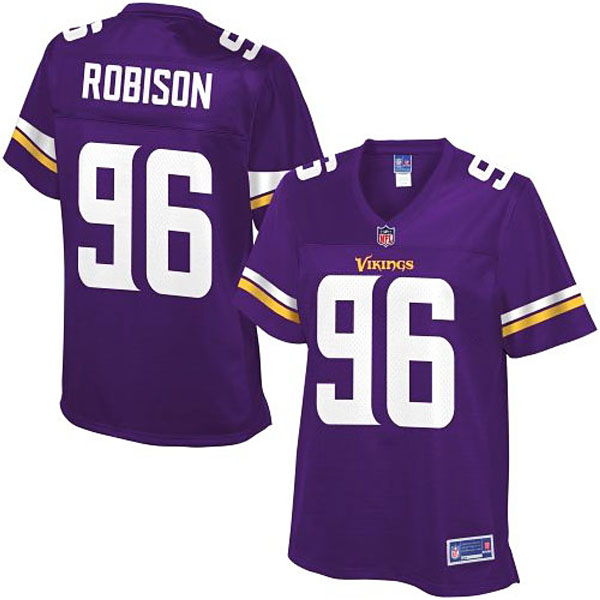 Women Pro Line Minnesota Vikings #96 Brian Robison Team Color Jersey - Purple Women Pro Line Minnesota Vikings #96 Brian Robison Team Color Jersey - Purple