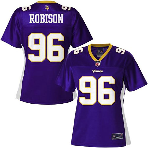 Women Pro Line Minnesota Vikings #96 Brian Robison Team Color Jersey Women Pro Line Minnesota Vikings #96 Brian Robison Team Color Jersey