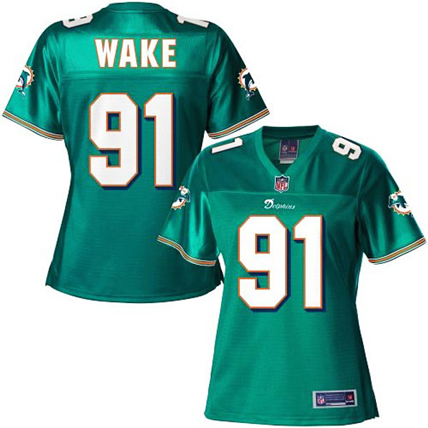 Women Pro Line Miami Dolphins #91 Cameron Wake Team Color Jersey Women Pro Line Miami Dolphins #91 Cameron Wake Team Color Jersey