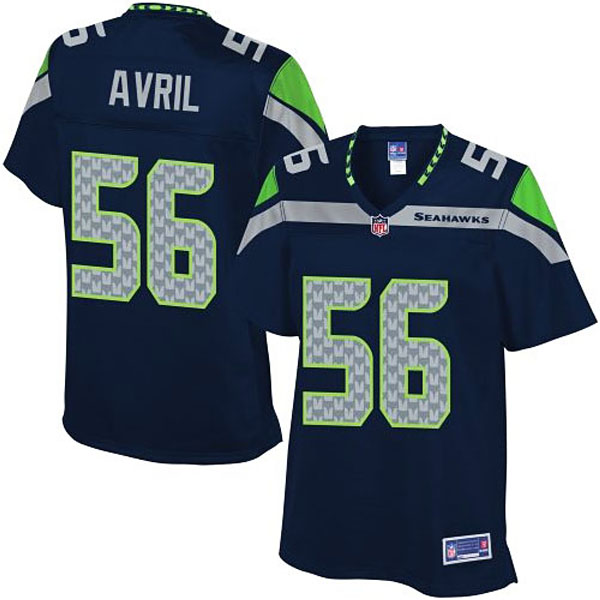 Women Pro Line Seattle Seahawks #56 Cliff Avril Team Color Jersey Women Pro Line Seattle Seahawks #56 Cliff Avril Team Color Jersey