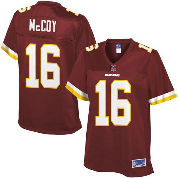 Women Pro Line Washington Redskins #16 Colt McCoy Team Color Jersey
