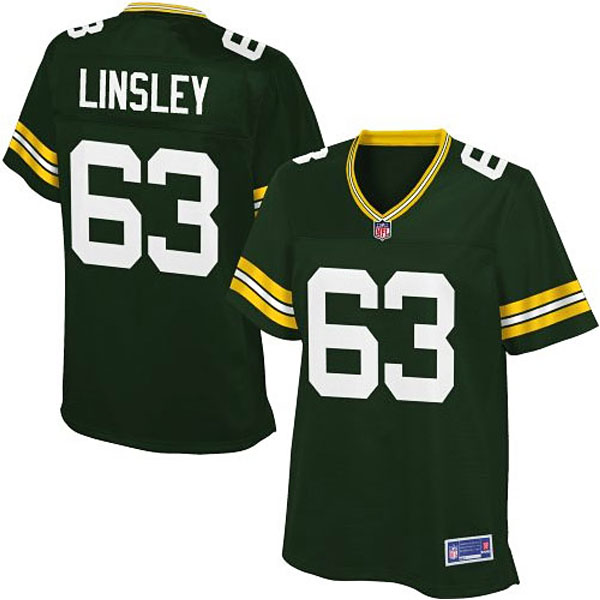 Women Pro Line Green Bay Packers #63 Corey Linsley Team Color Jersey Women Pro Line Green Bay Packers #63 Corey Linsley Team Color Jersey