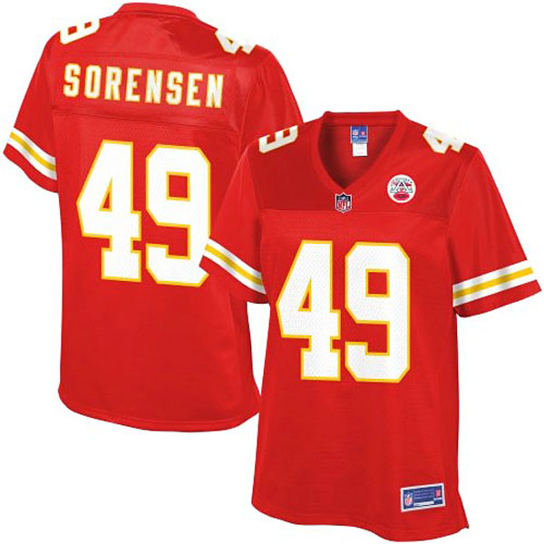 Women Pro Line Kansas City Chiefs #49 Daniel Sorensen Team Color Jersey Women Pro Line Kansas City Chiefs #49 Daniel Sorensen Team Color Jersey
