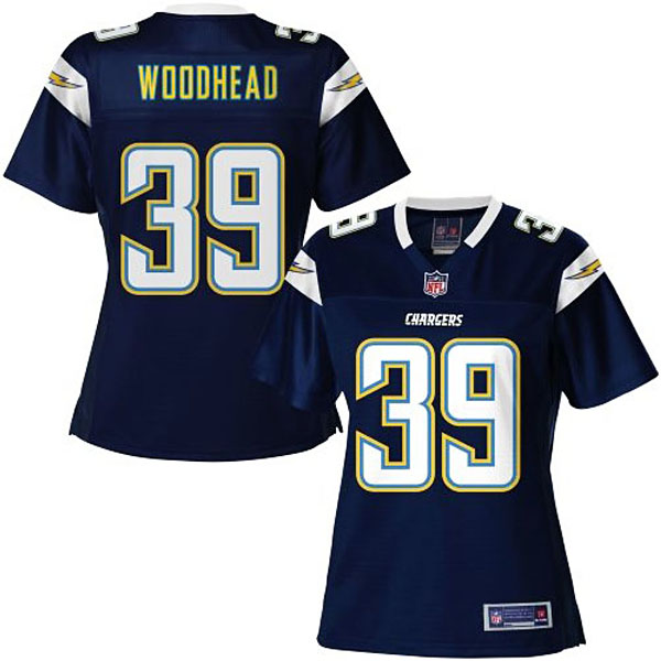 Women Pro Line San Diego Chargers #39 Danny Woodhead Team Color Jersey