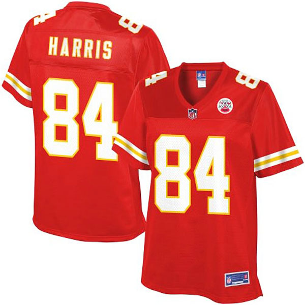 Women Pro Line Kansas City Chiefs #84 Demetrius Harris Team Color Jersey