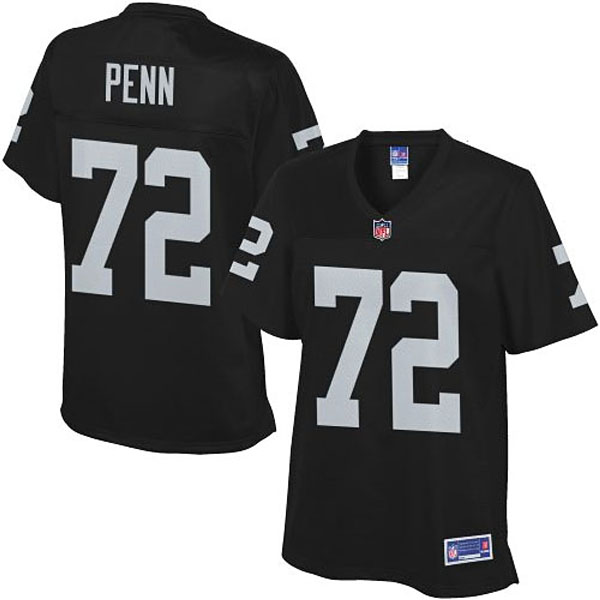 Women Pro Line Oakland Raiders #72 Donald Penn Team Color Jersey Women Pro Line Oakland Raiders #72 Donald Penn Team Color Jersey
